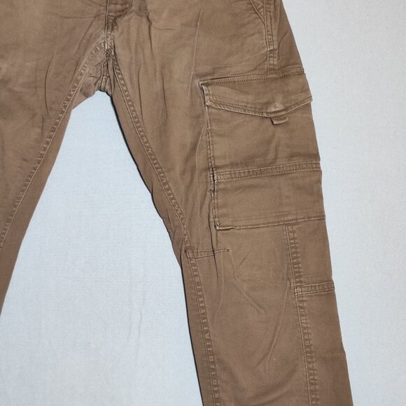 Jack & Jones Paul Cargo Pants men;s size 32 brown colour Tapered fit side pocket - Picture 12 of 16